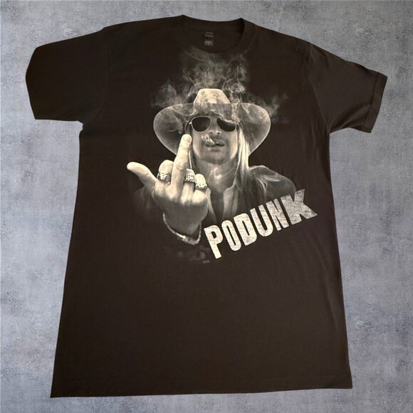 RARE Kid Rock Hillbilly Don't Give a Black Short Sleeve T Shirt Sz Medium - Picture 2 of 5